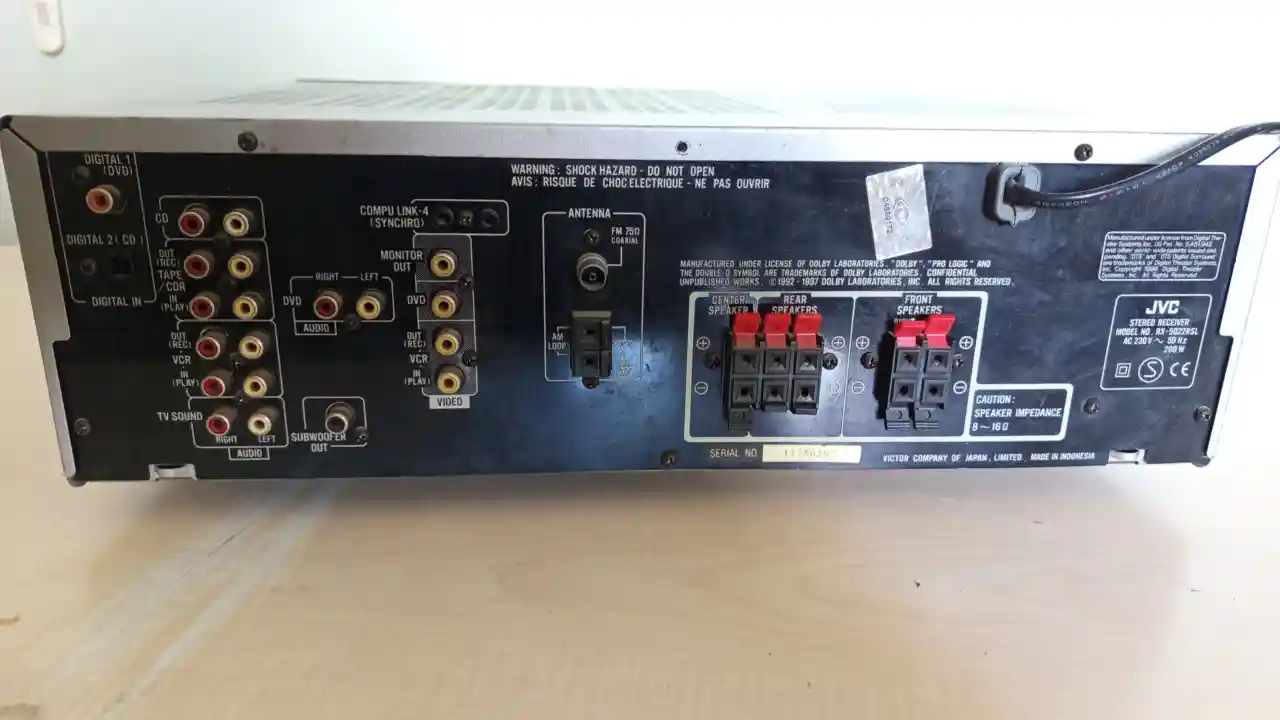 JVC RX-5022R 5.1 Kanal AV Digital Surround Receiver / Sinema Amfisi - Galeri 3
